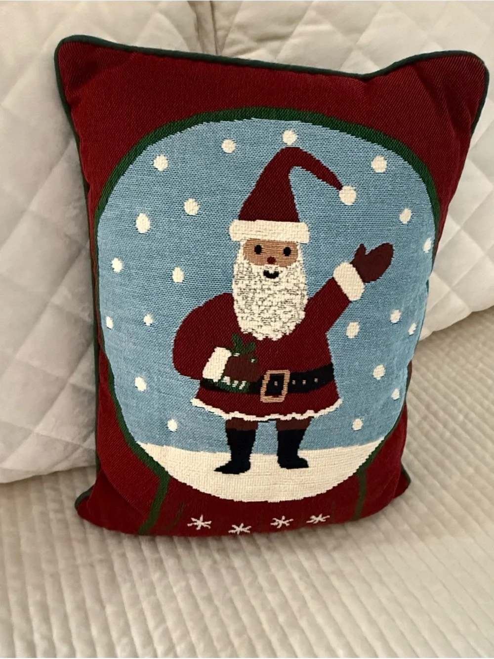 Santa Claus Christmas Accent Throw Pillow